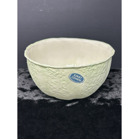 Einat Cohen Melon Bowl Tel Aviv Israel Artist Studio Pottery Paper Clay Green